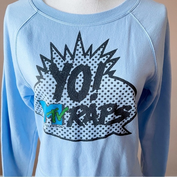 AEO x MTV | Blue YO' MTV RAPS Sweatshirt Sz XS - Picture 3 of 6